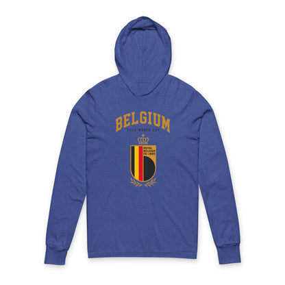 Belgium Hoodie Tee — Lightweight Hooded Long-Sleeve Shirt