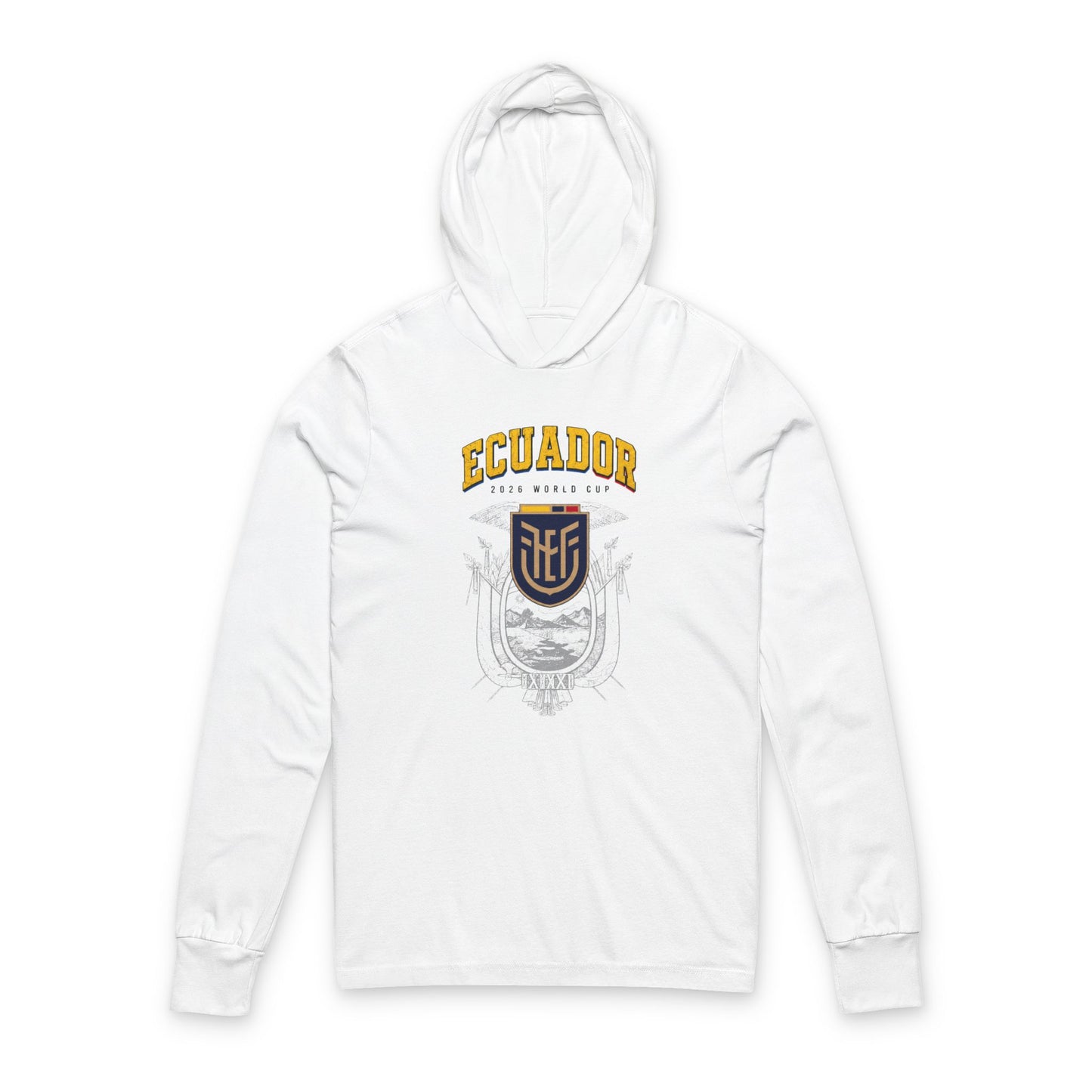 FIFA ECUADOR Hoodie Tee — Lightweight Hooded Long-Sleeve Shirt