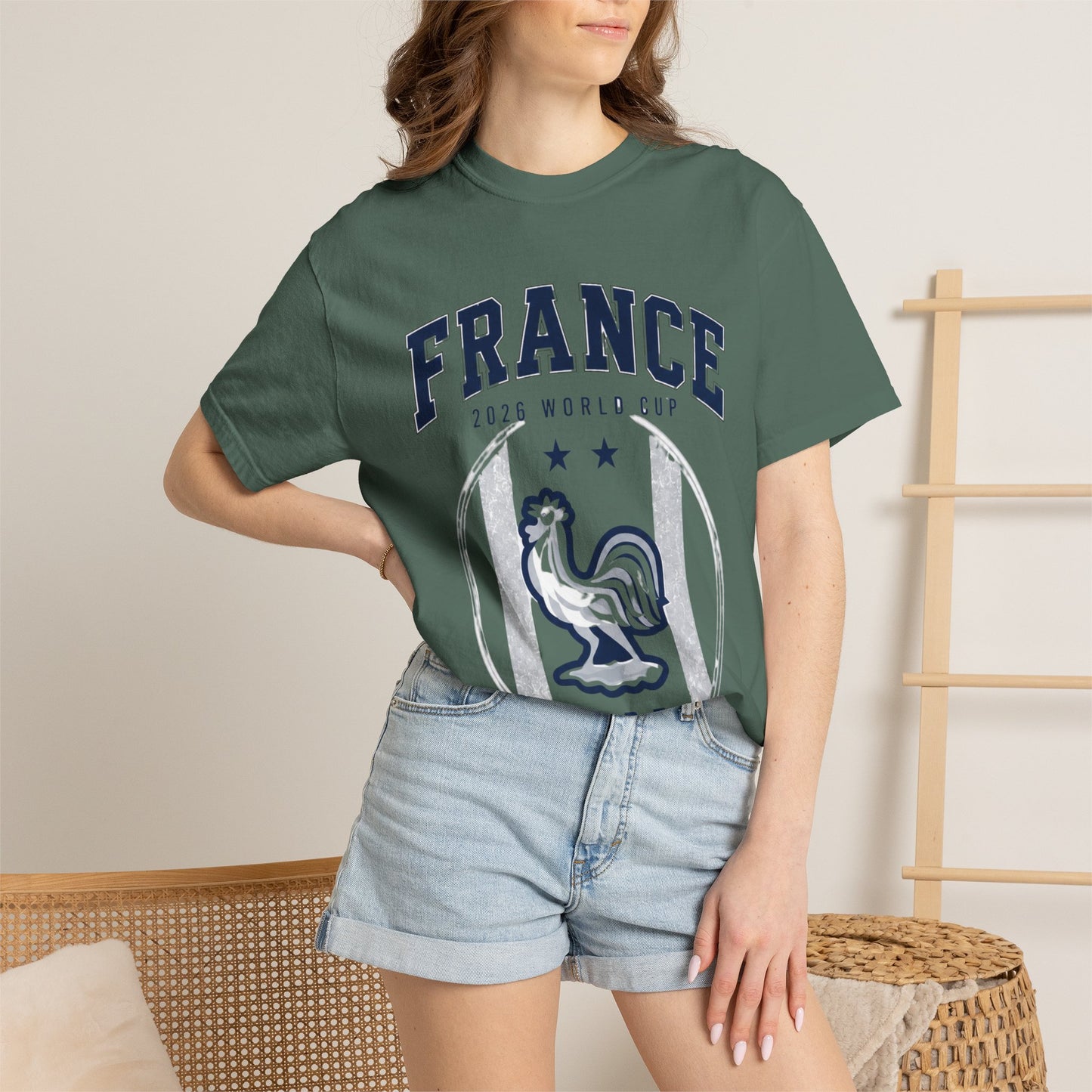 France Unisex Garment-Dyed T-shirt