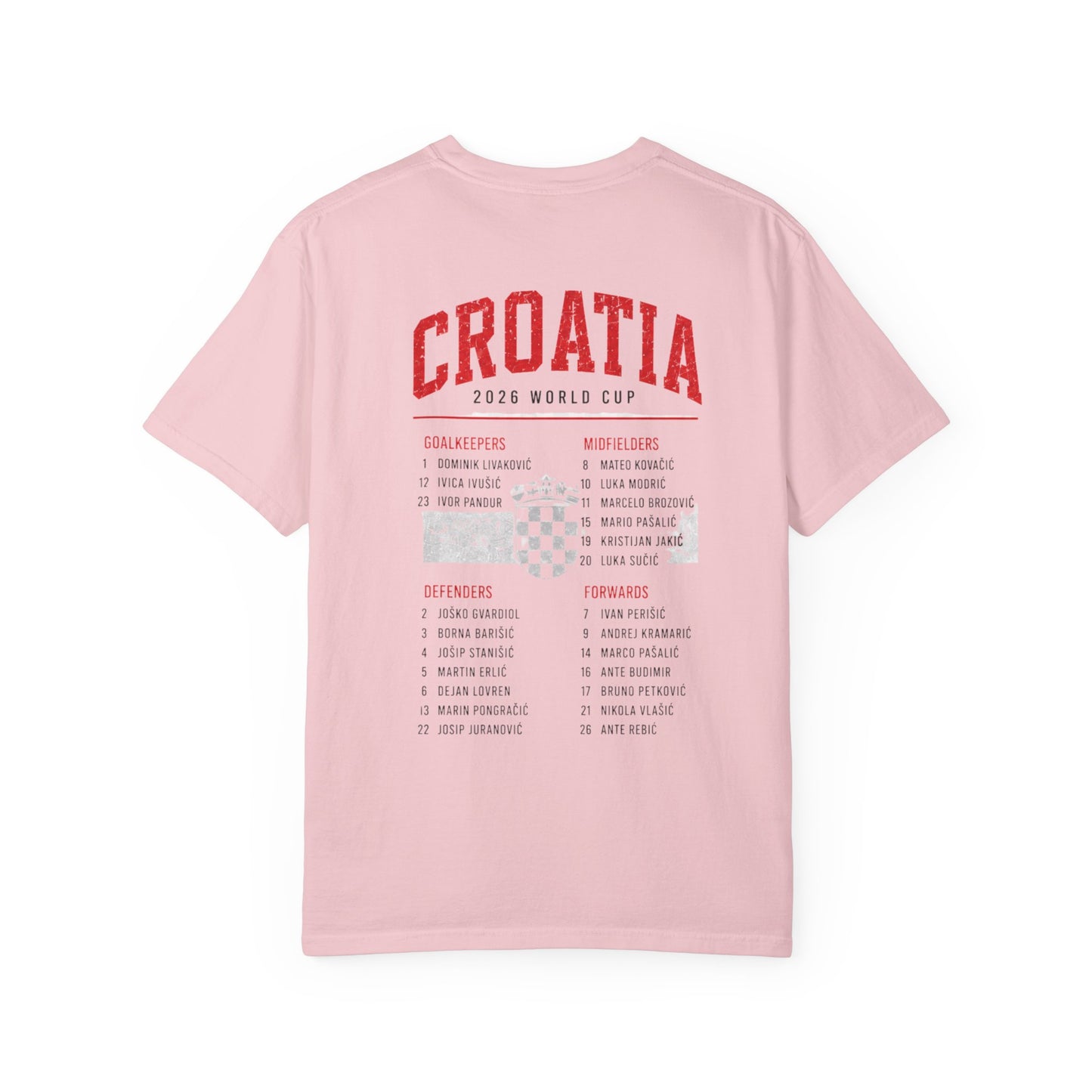 CROATIA Unisex Garment-Dyed T-shirt