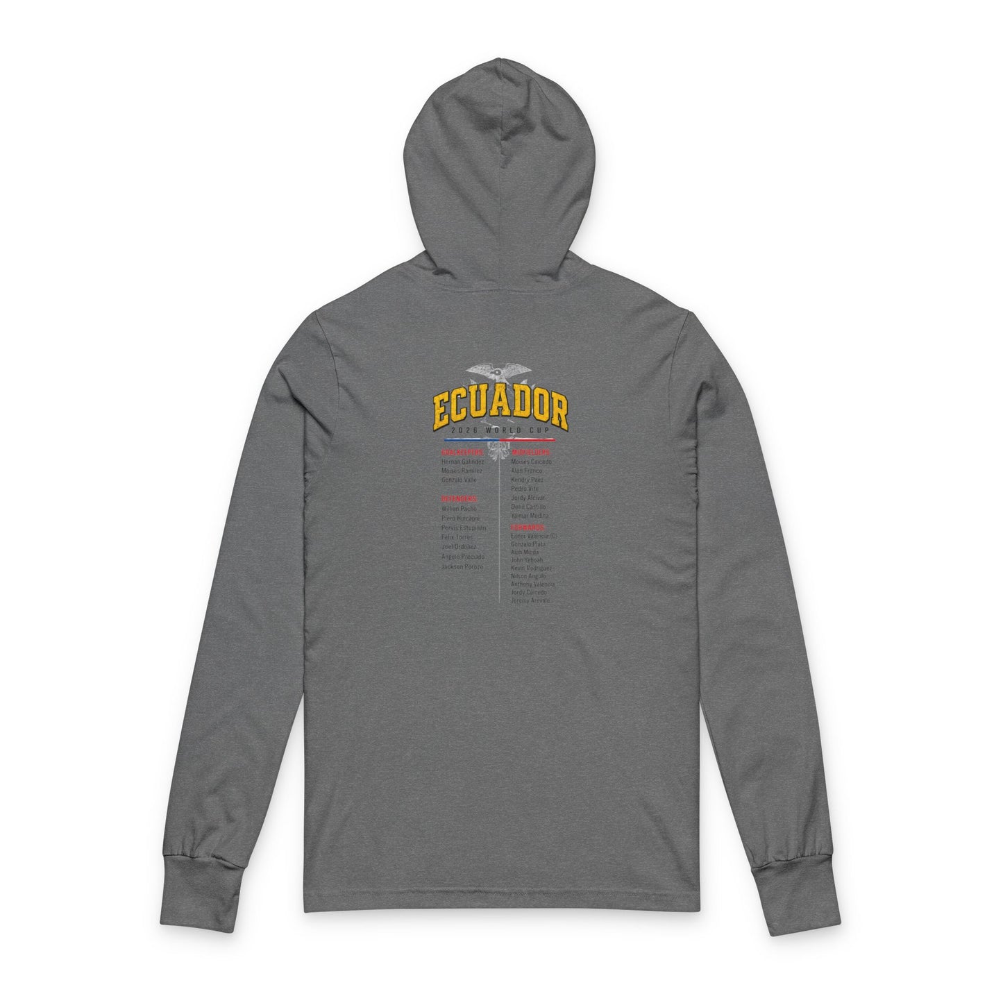 FIFA ECUADOR Hoodie Tee — Lightweight Hooded Long-Sleeve Shirt
