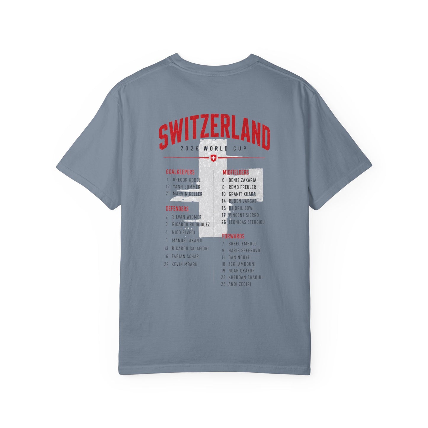 SWITZERLAND Unisex Garment-Dyed T-shirt