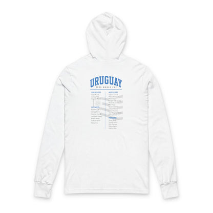 Uruguay Hoodie Tee — Lightweight Hooded Long-Sleeve Shirt