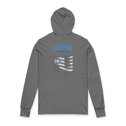 Uruguay Hoodie Tee — Lightweight Hooded Long-Sleeve Shirt