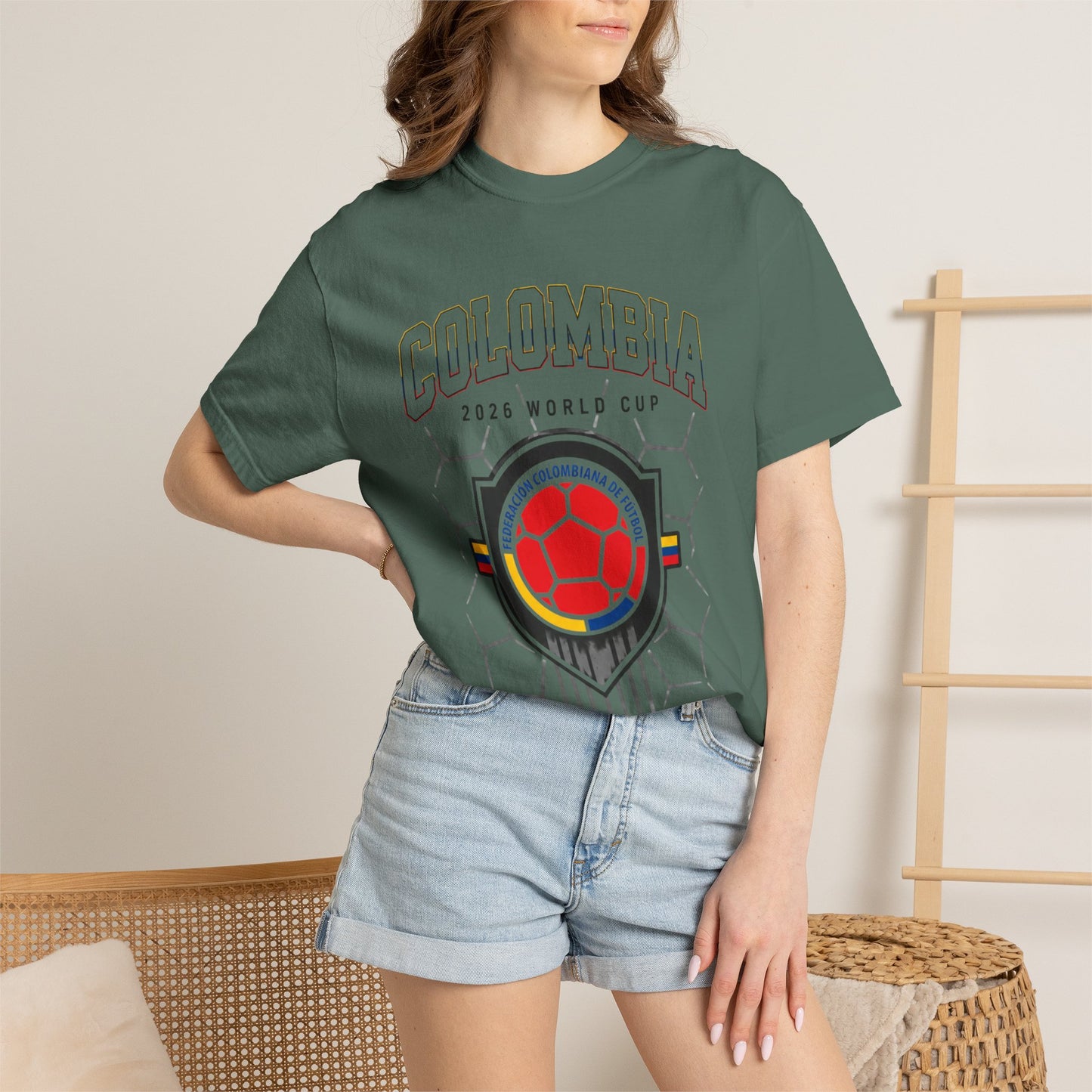 FIFA COLOMBIA Unisex Garment-Dyed T-shirt
