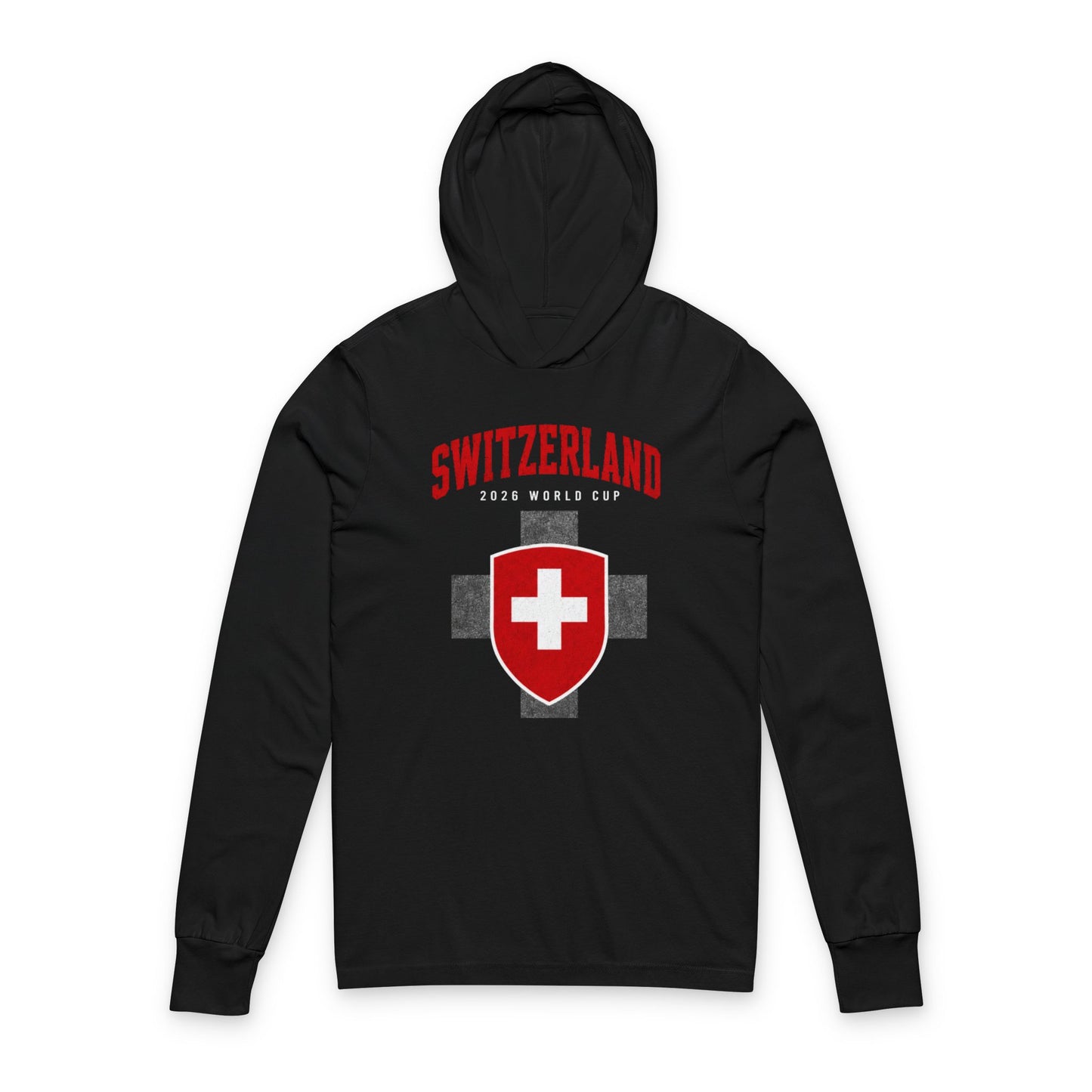 SWITZERLAND Hoodie Tee — Lightweight Hooded Long-Sleeve Shirt