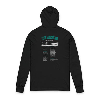 UZBEKISTAN Hoodie Tee — Lightweight Hooded Long-Sleeve Shirt
