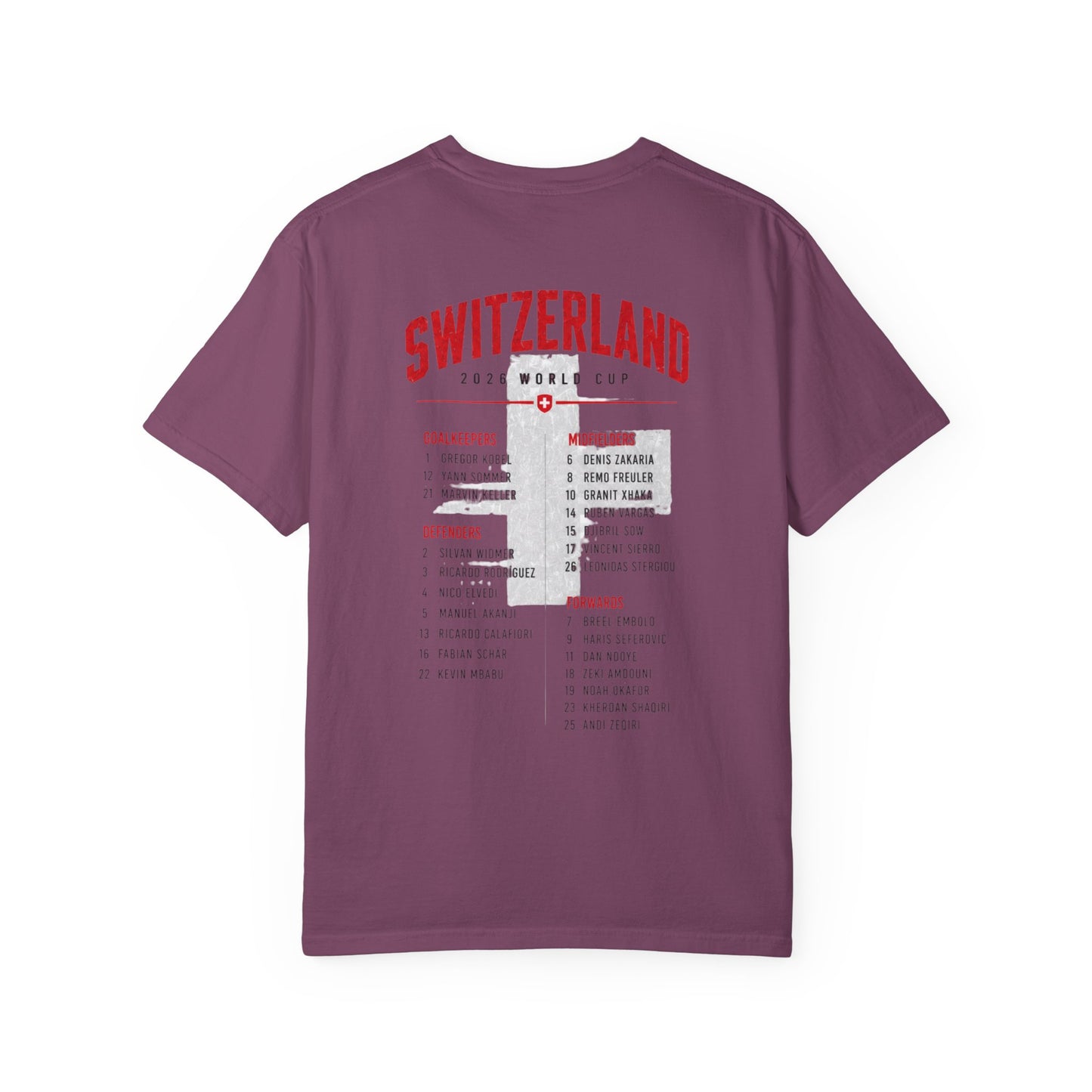 SWITZERLAND Unisex Garment-Dyed T-shirt