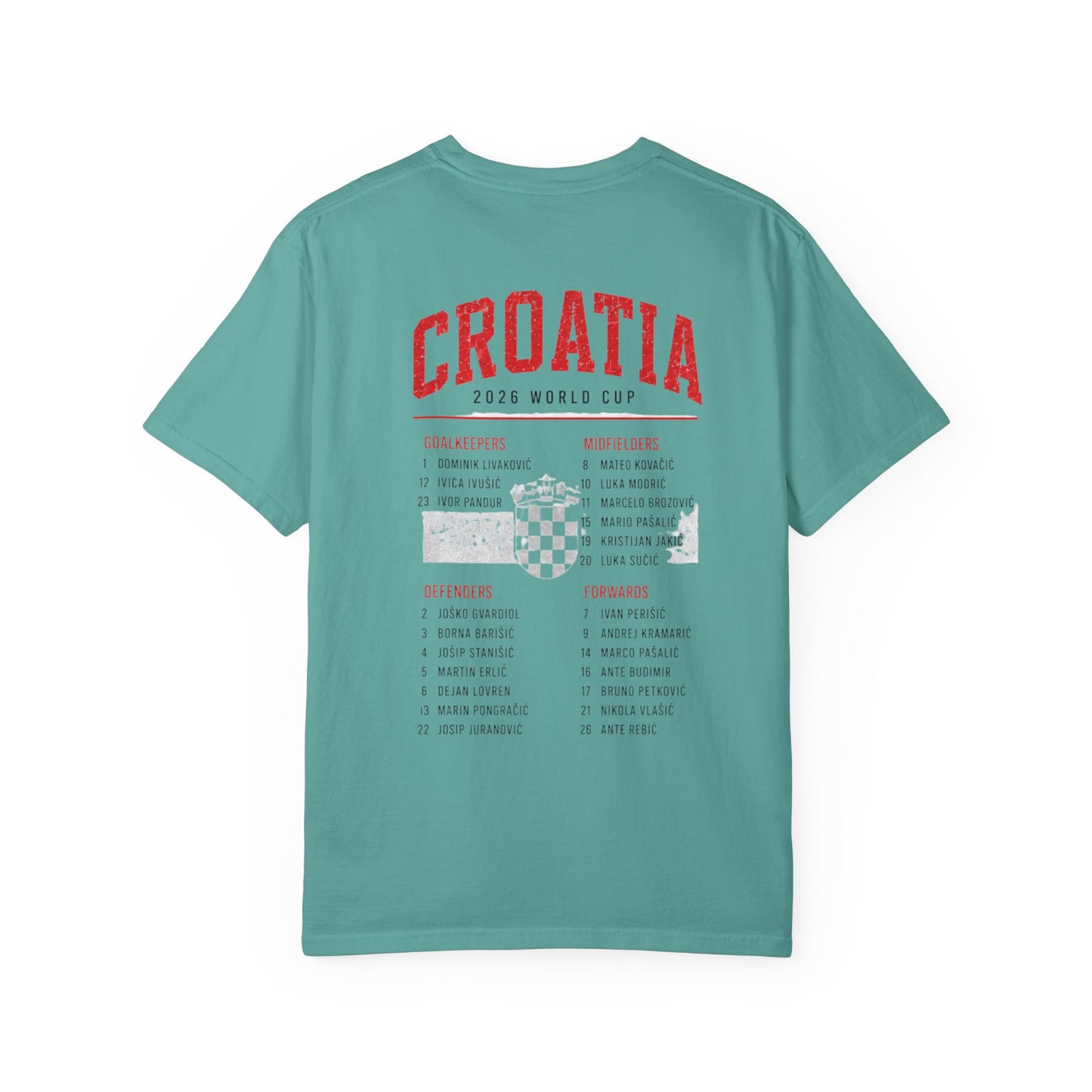 CROATIA Unisex Garment-Dyed T-shirt