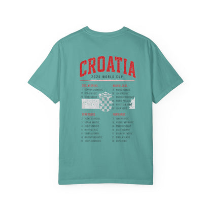 CROATIA Unisex Garment-Dyed T-shirt