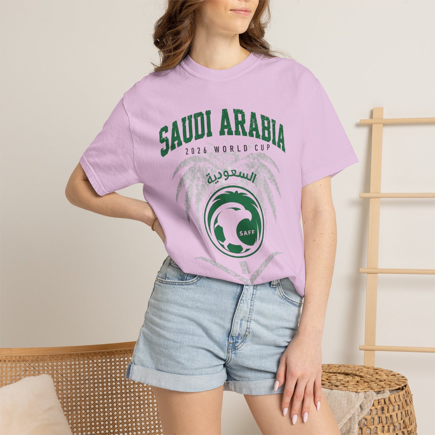 SAUDI ARABIA Unisex Garment-Dyed T-shirt