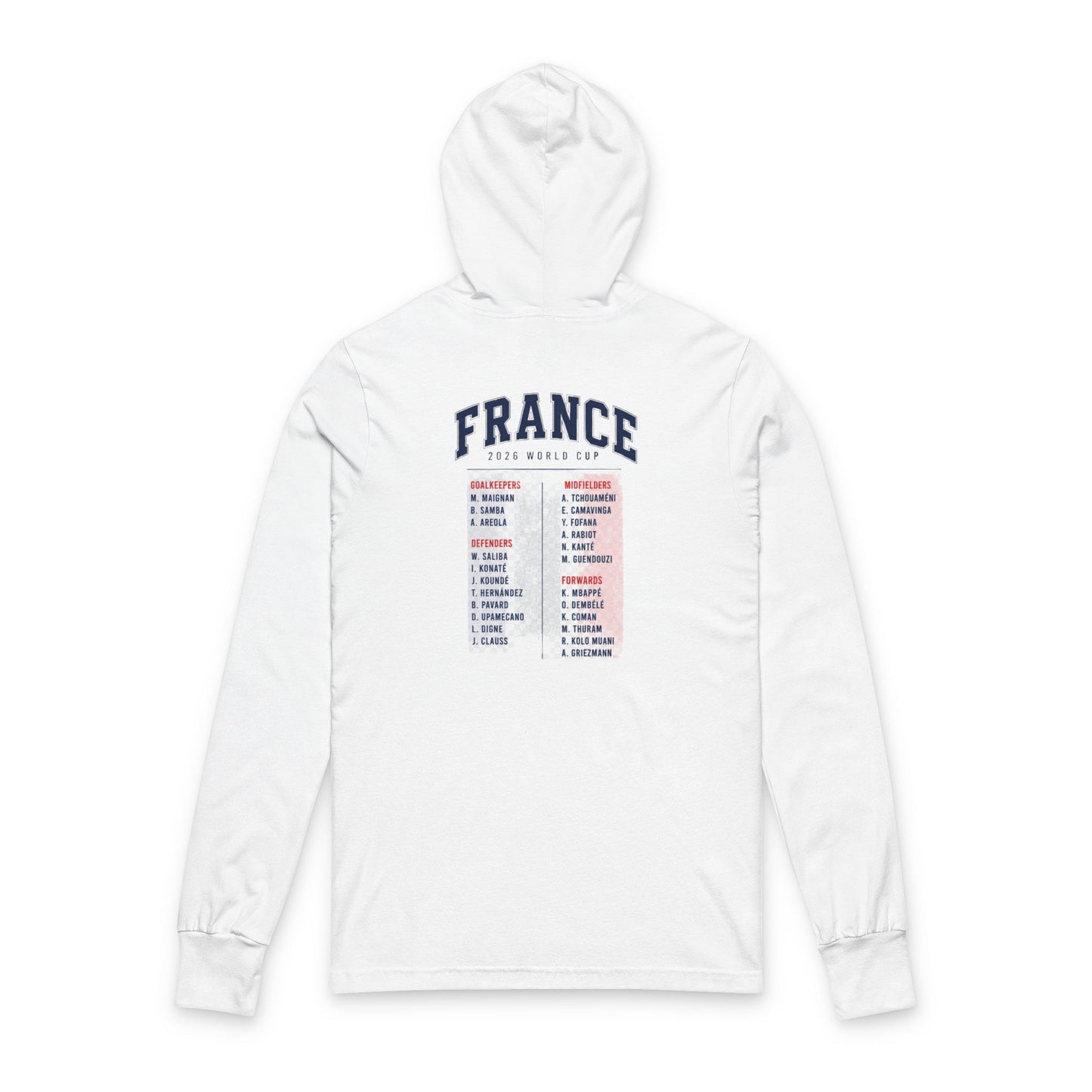 France Hoodie Tee — Lightweight Hooded Long-Sleeve Shirt