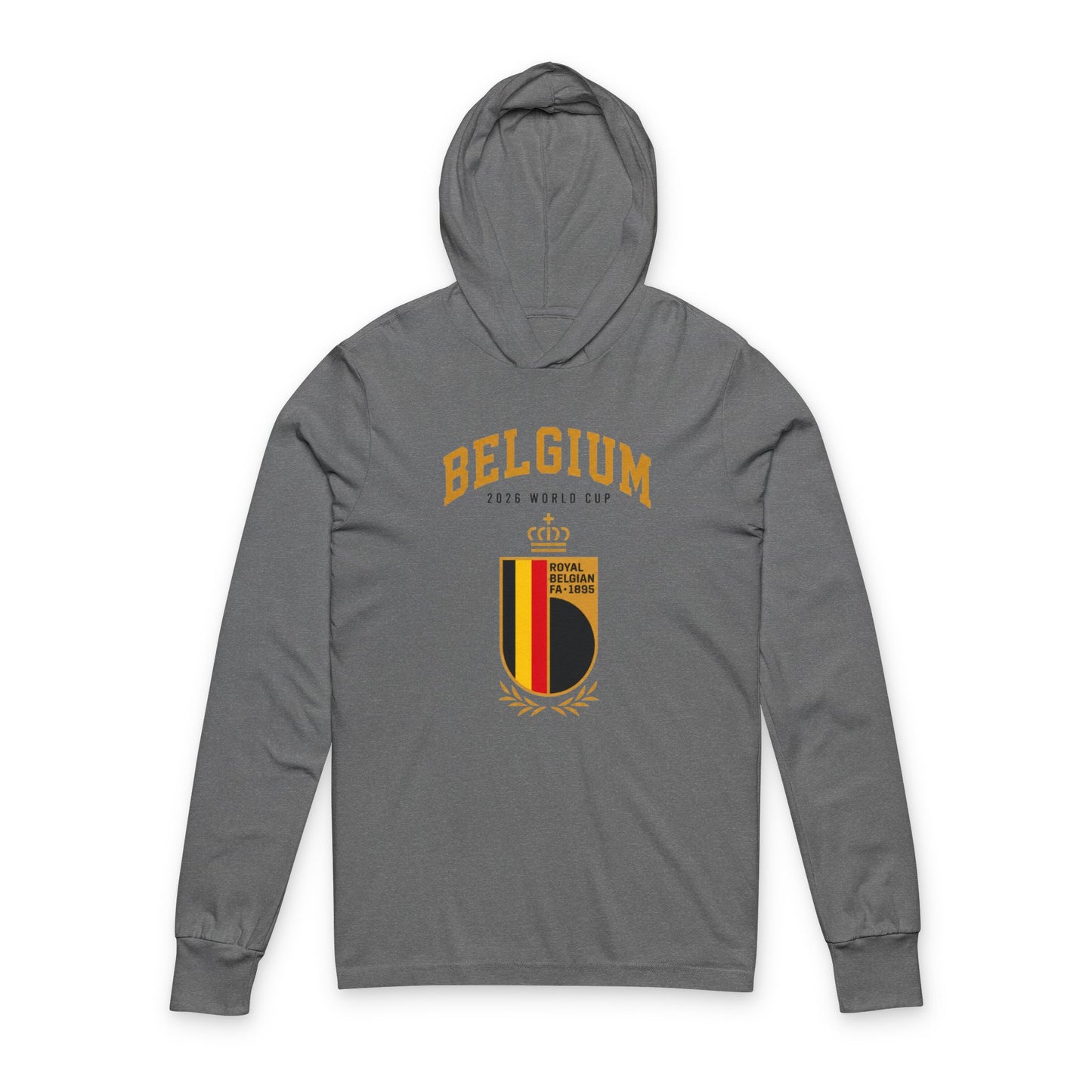 Belgium Hoodie Tee — Lightweight Hooded Long-Sleeve Shirt