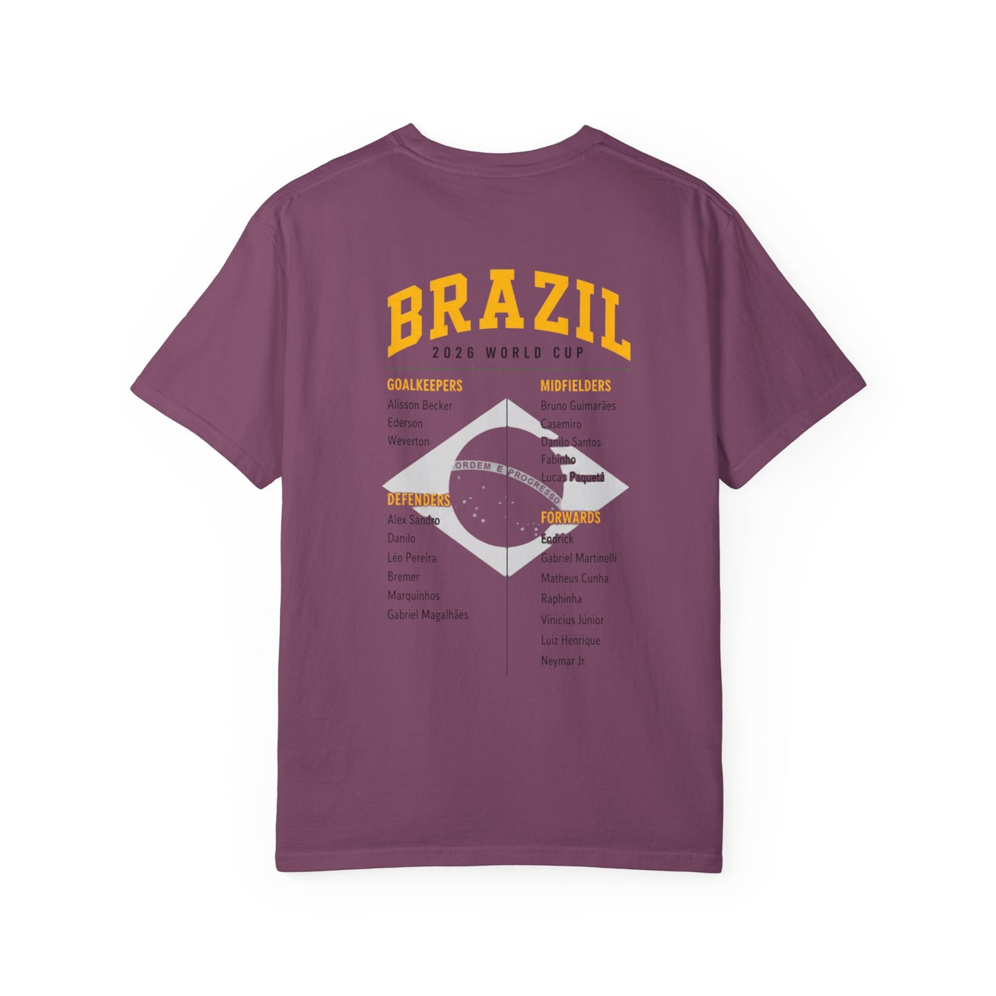 BRAZIL Unisex Garment-Dyed T-shirt