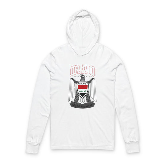 IRAQ Hoodie Tee — Lightweight Hooded Long-Sleeve Shirt