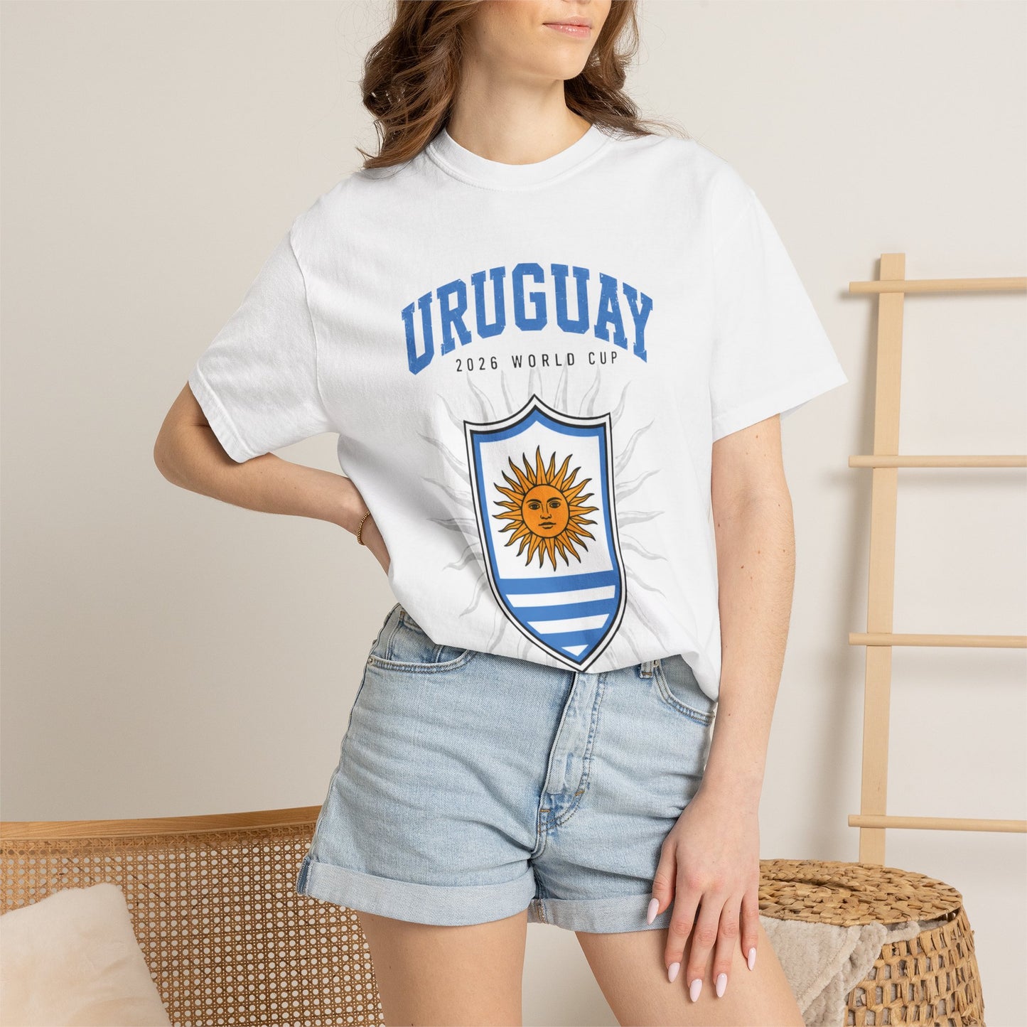 Uruguay Unisex Garment-Dyed T-shirt