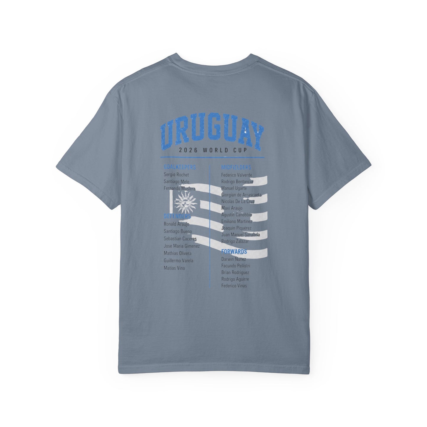 Uruguay Unisex Garment-Dyed T-shirt