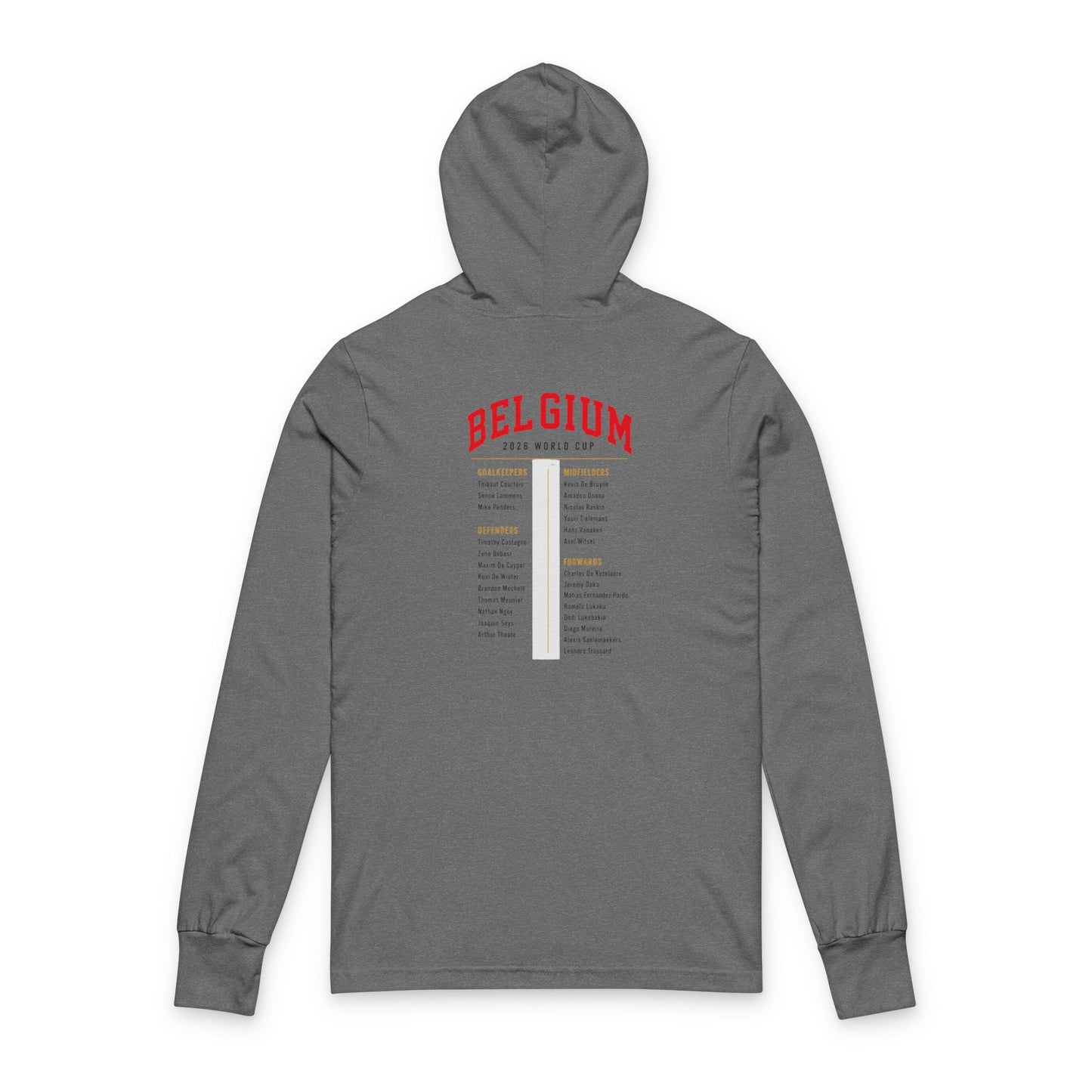 Belgium Hoodie Tee — Lightweight Hooded Long-Sleeve Shirt
