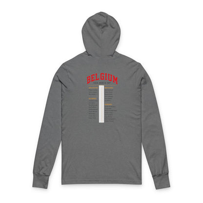 Belgium Hoodie Tee — Lightweight Hooded Long-Sleeve Shirt