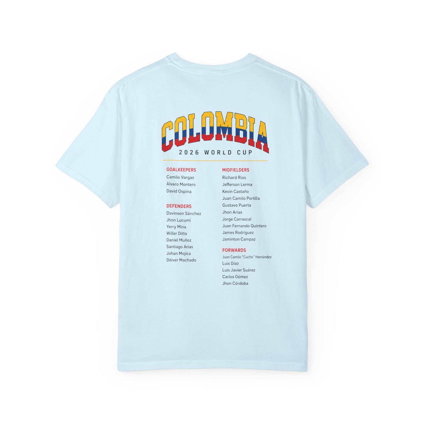 FIFA COLOMBIA Unisex Garment-Dyed T-shirt