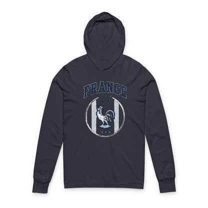 France Hoodie Tee — Lightweight Hooded Long-Sleeve Shirt