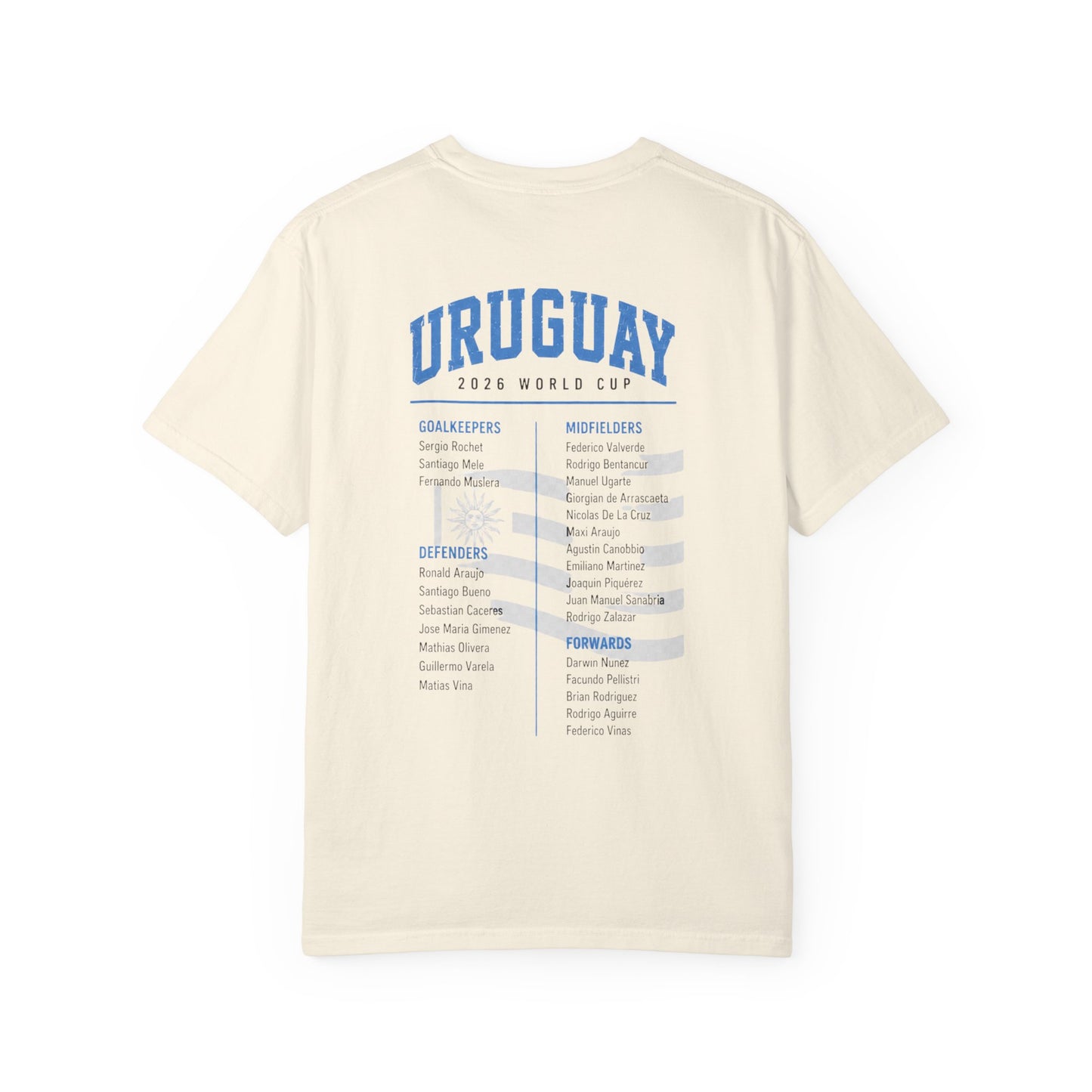 Uruguay Unisex Garment-Dyed T-shirt