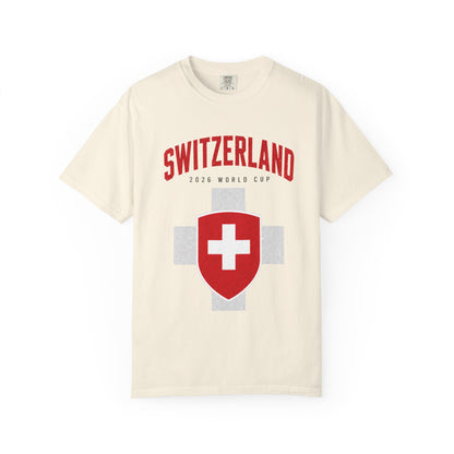 SWITZERLAND Unisex Garment-Dyed T-shirt