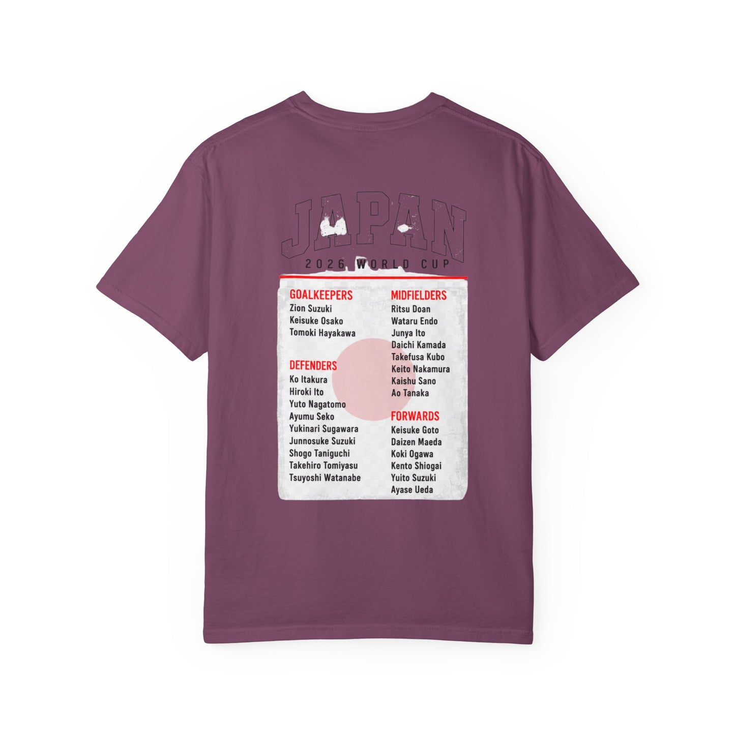 FIFA JAPAN Unisex Garment-Dyed T-shirt