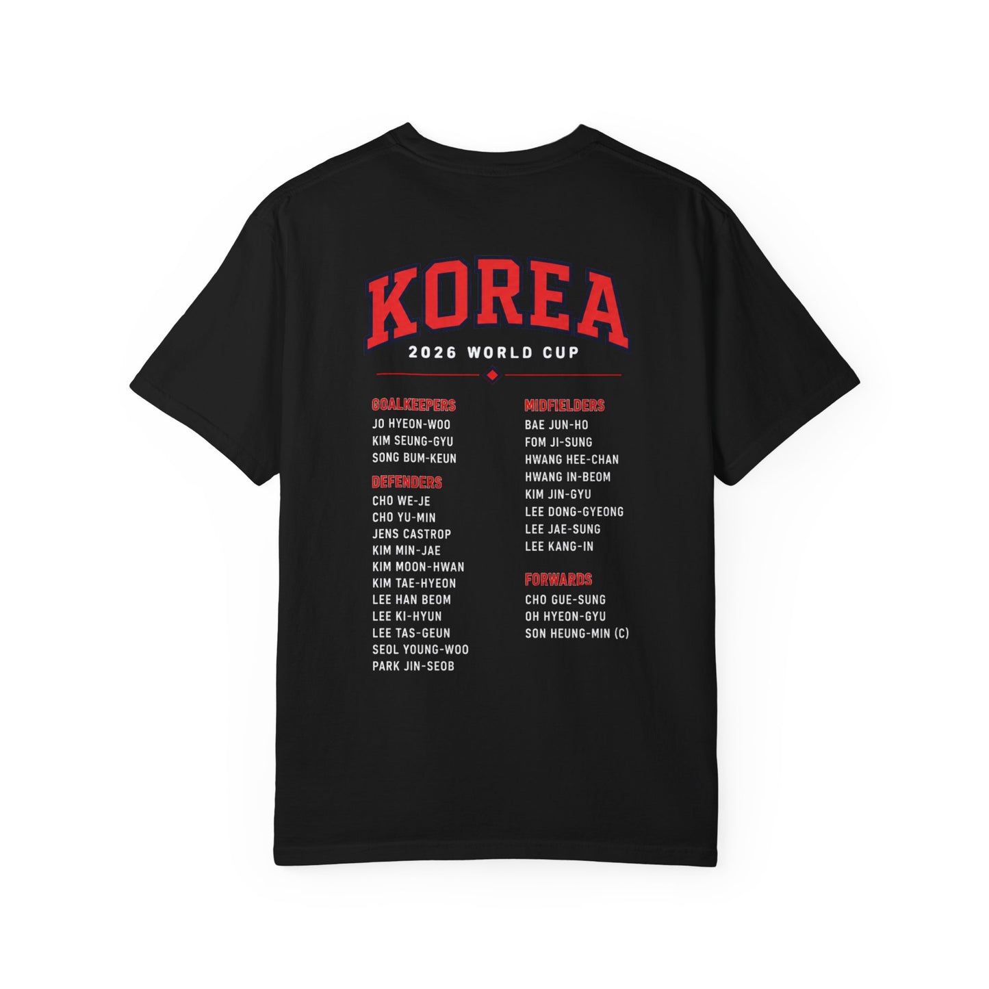 KOREA Unisex Garment-Dyed T-shirt