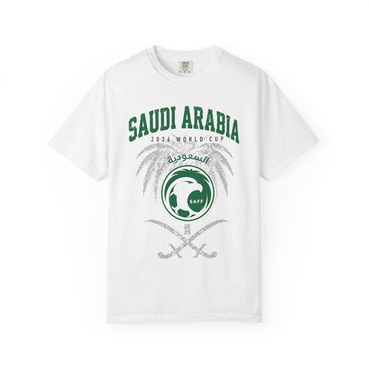 SAUDI ARABIA Unisex Garment-Dyed T-shirt