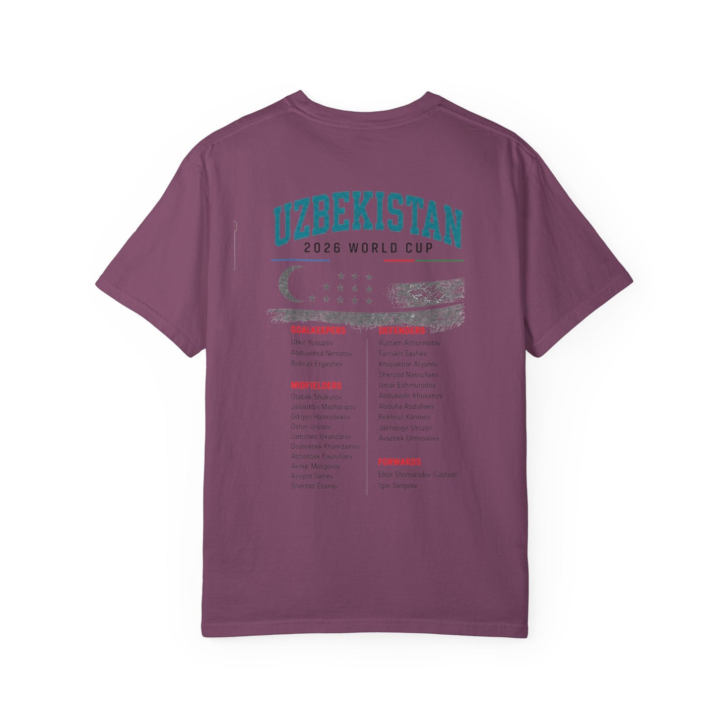 UZBEKISTAN Unisex Garment-Dyed T-shirt
