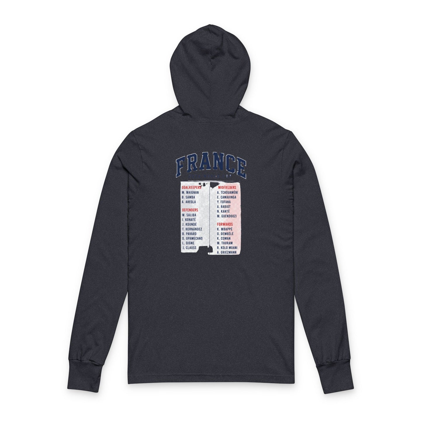 France Hoodie Tee — Lightweight Hooded Long-Sleeve Shirt