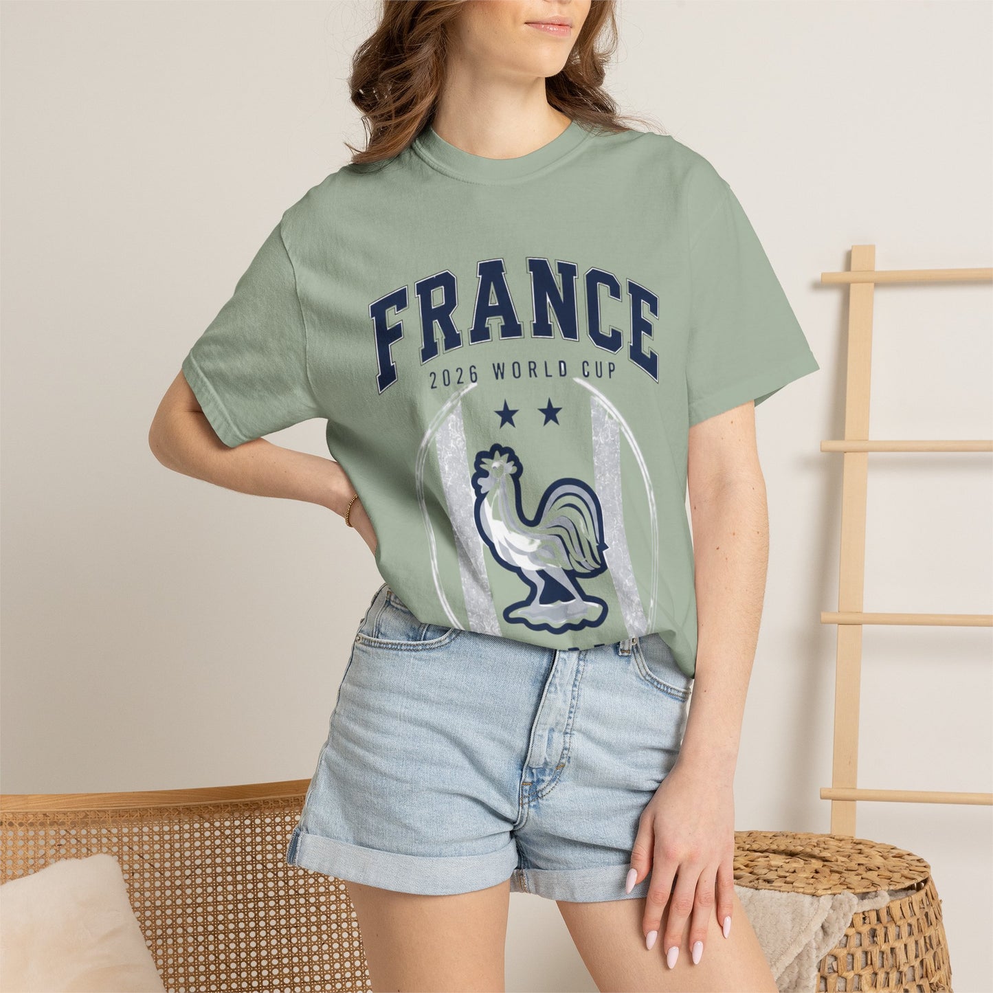 France Unisex Garment-Dyed T-shirt