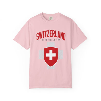 SWITZERLAND Unisex Garment-Dyed T-shirt