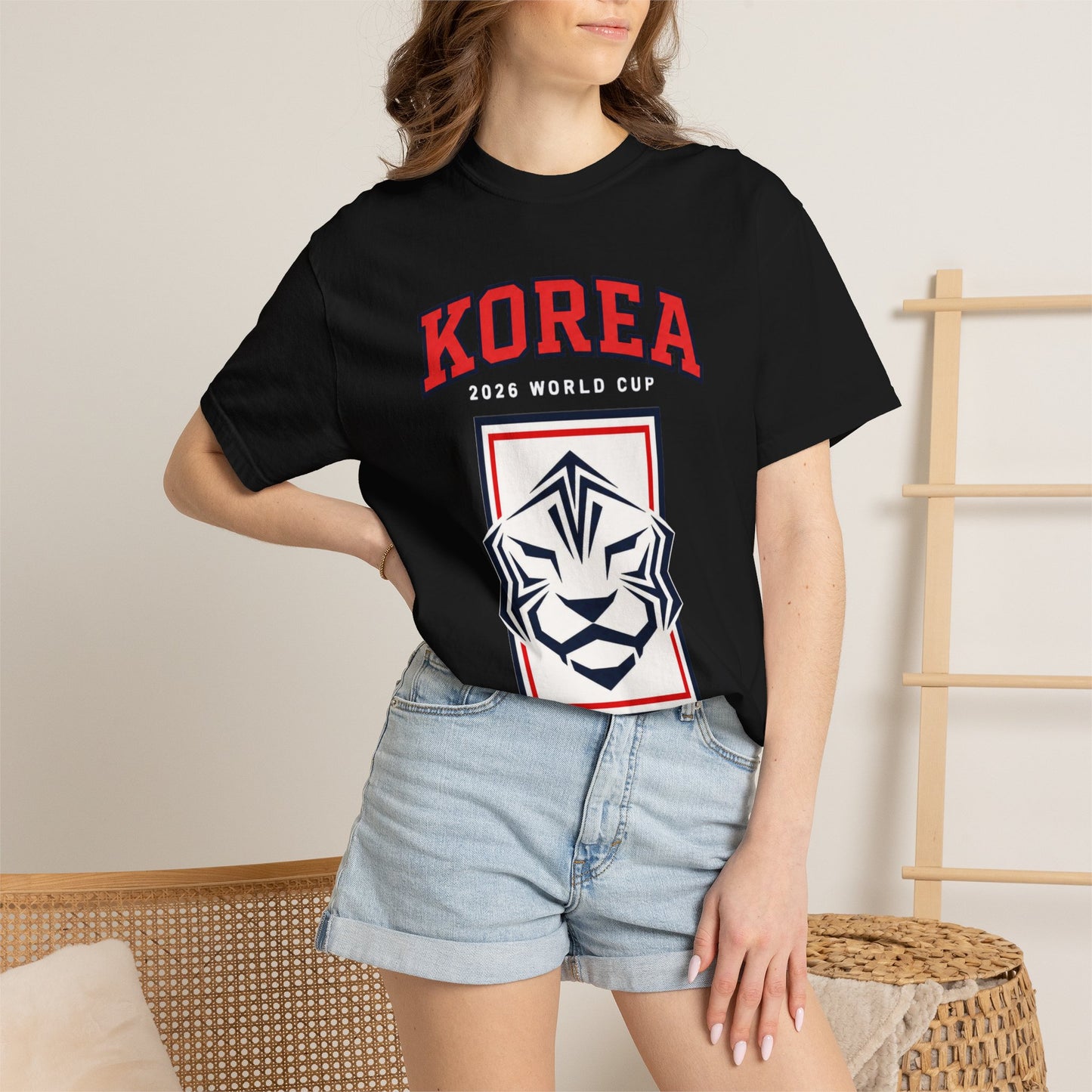 KOREA Unisex Garment-Dyed T-shirt