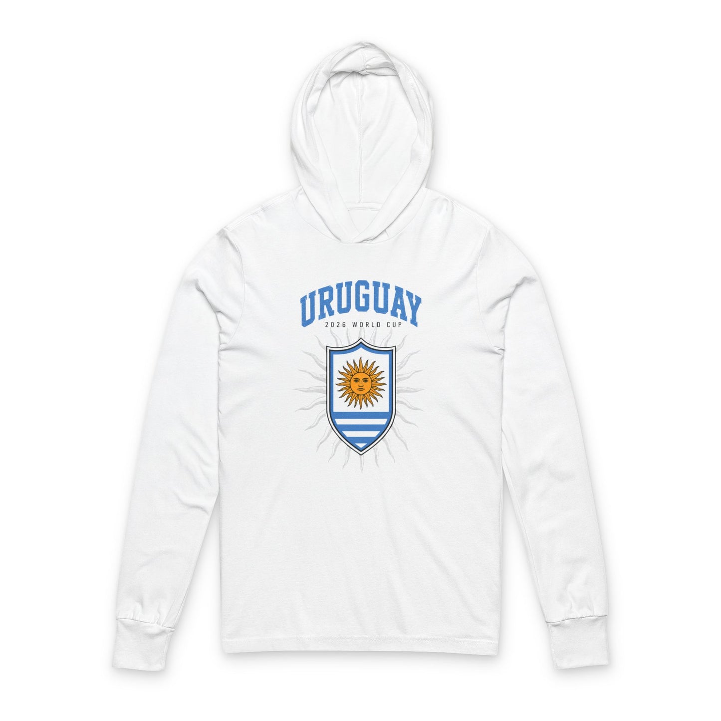 Uruguay Hoodie Tee — Lightweight Hooded Long-Sleeve Shirt