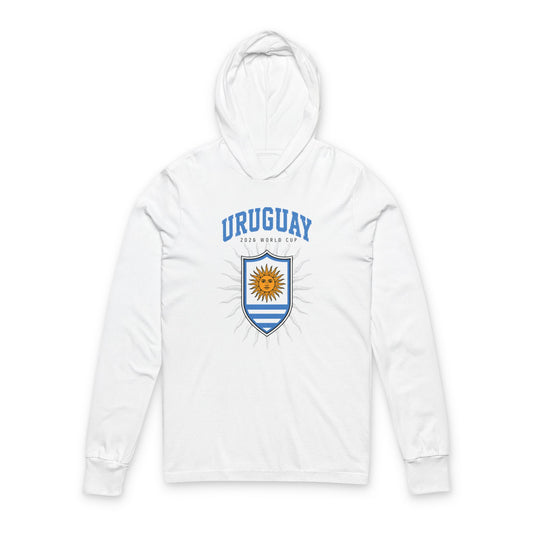 Uruguay Hoodie Tee — Lightweight Hooded Long-Sleeve Shirt