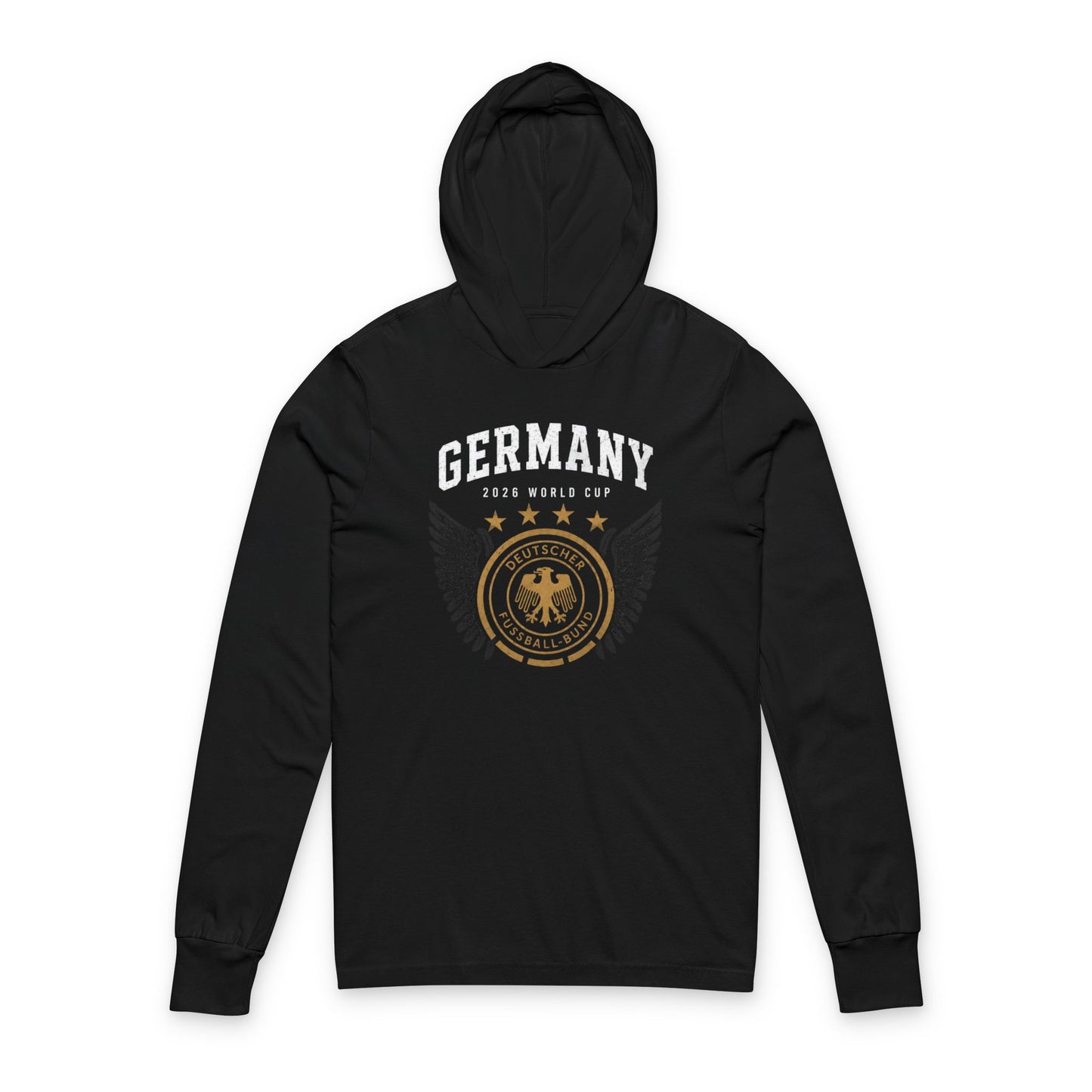 Germany Hoodie Tee — Lightweight Hooded Long-Sleeve Shirt