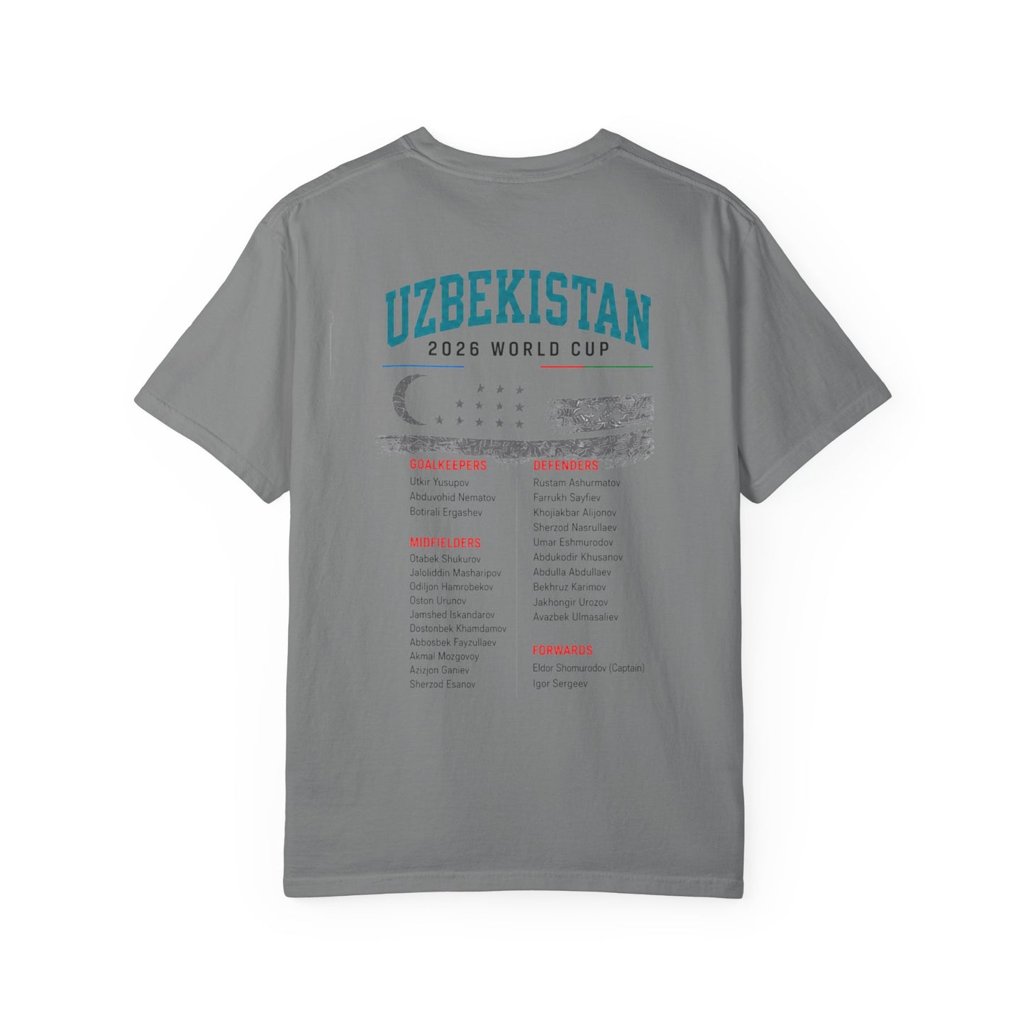 UZBEKISTAN Unisex Garment-Dyed T-shirt