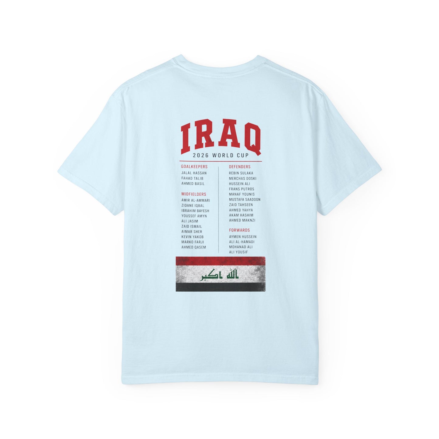 IRAQ Unisex Garment-Dyed T-shirt