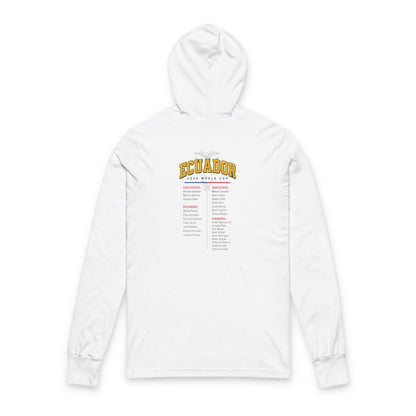 FIFA ECUADOR Hoodie Tee — Lightweight Hooded Long-Sleeve Shirt
