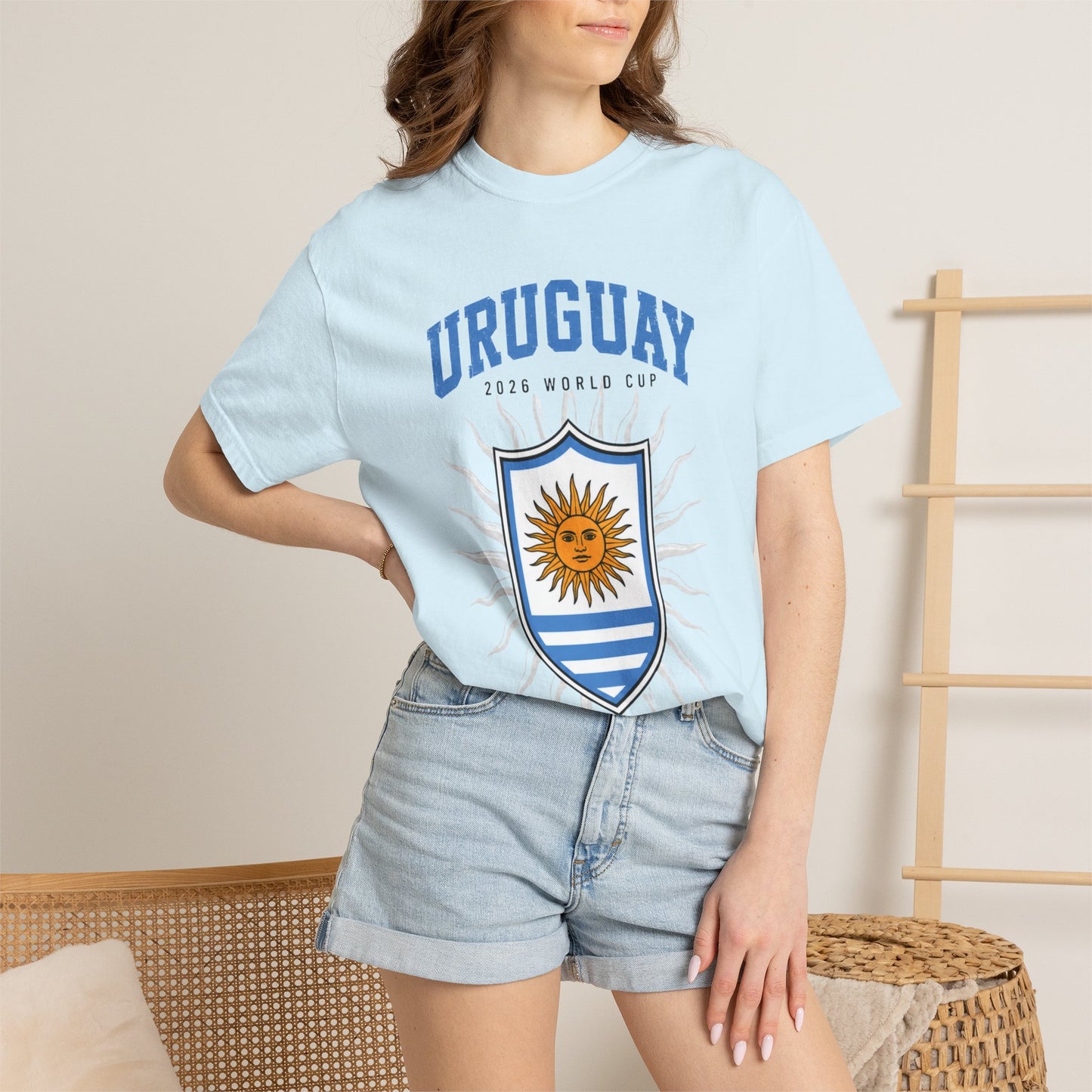 Uruguay Unisex Garment-Dyed T-shirt