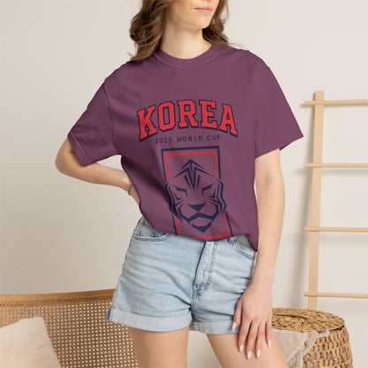 KOREA Unisex Garment-Dyed T-shirt