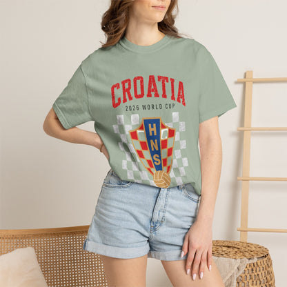 CROATIA Unisex Garment-Dyed T-shirt