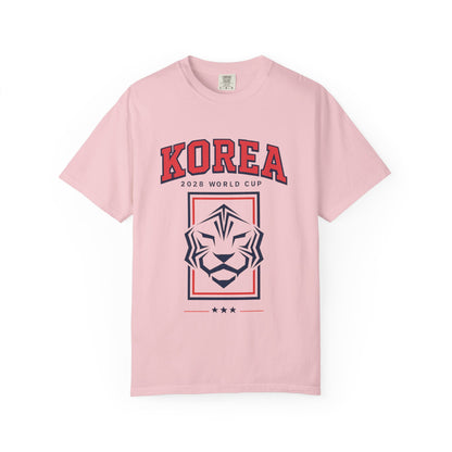 KOREA Unisex Garment-Dyed T-shirt