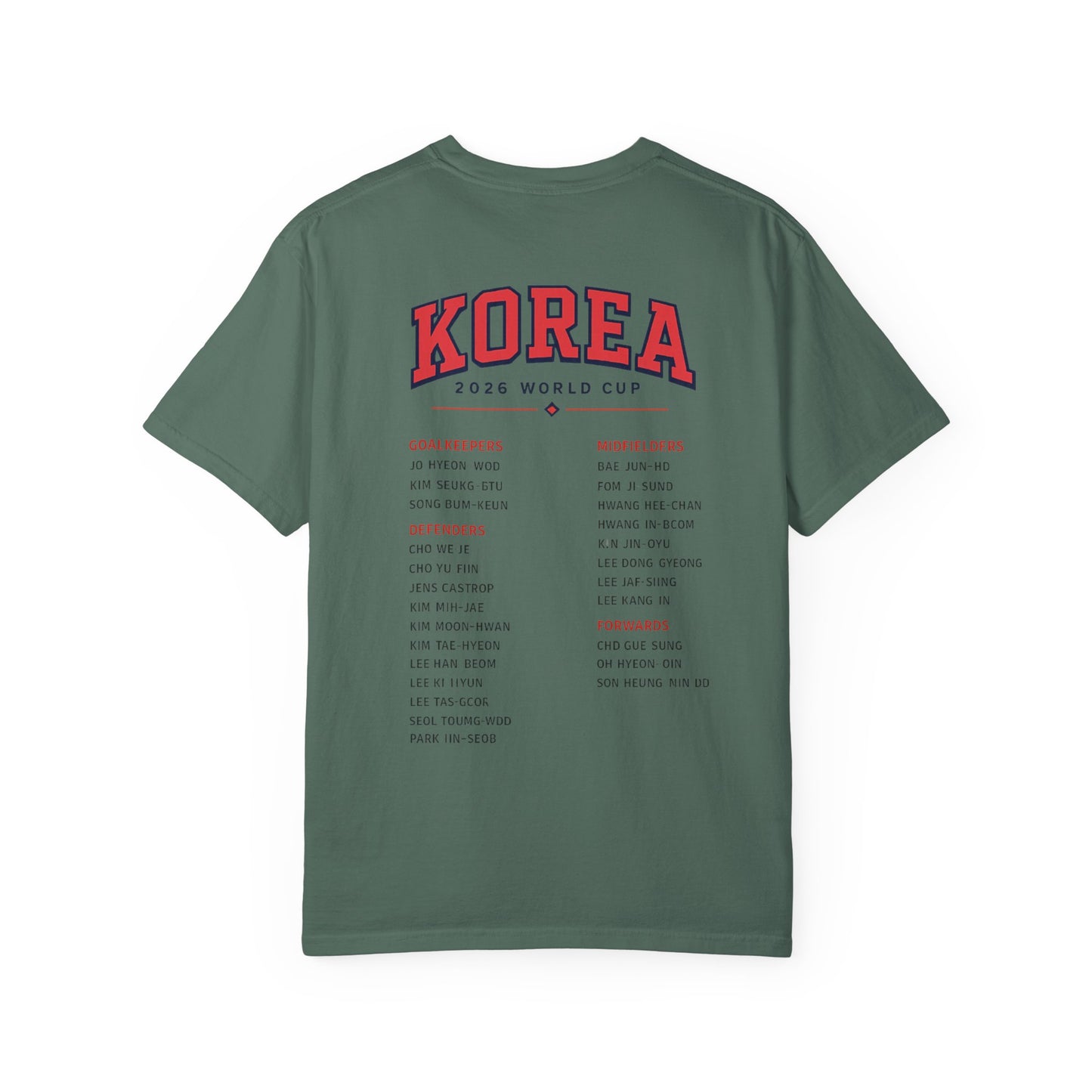 KOREA Unisex Garment-Dyed T-shirt