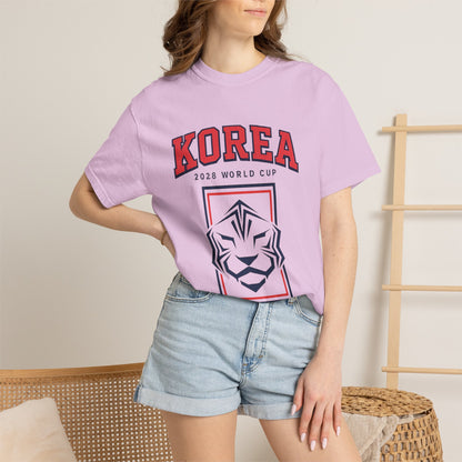 KOREA Unisex Garment-Dyed T-shirt