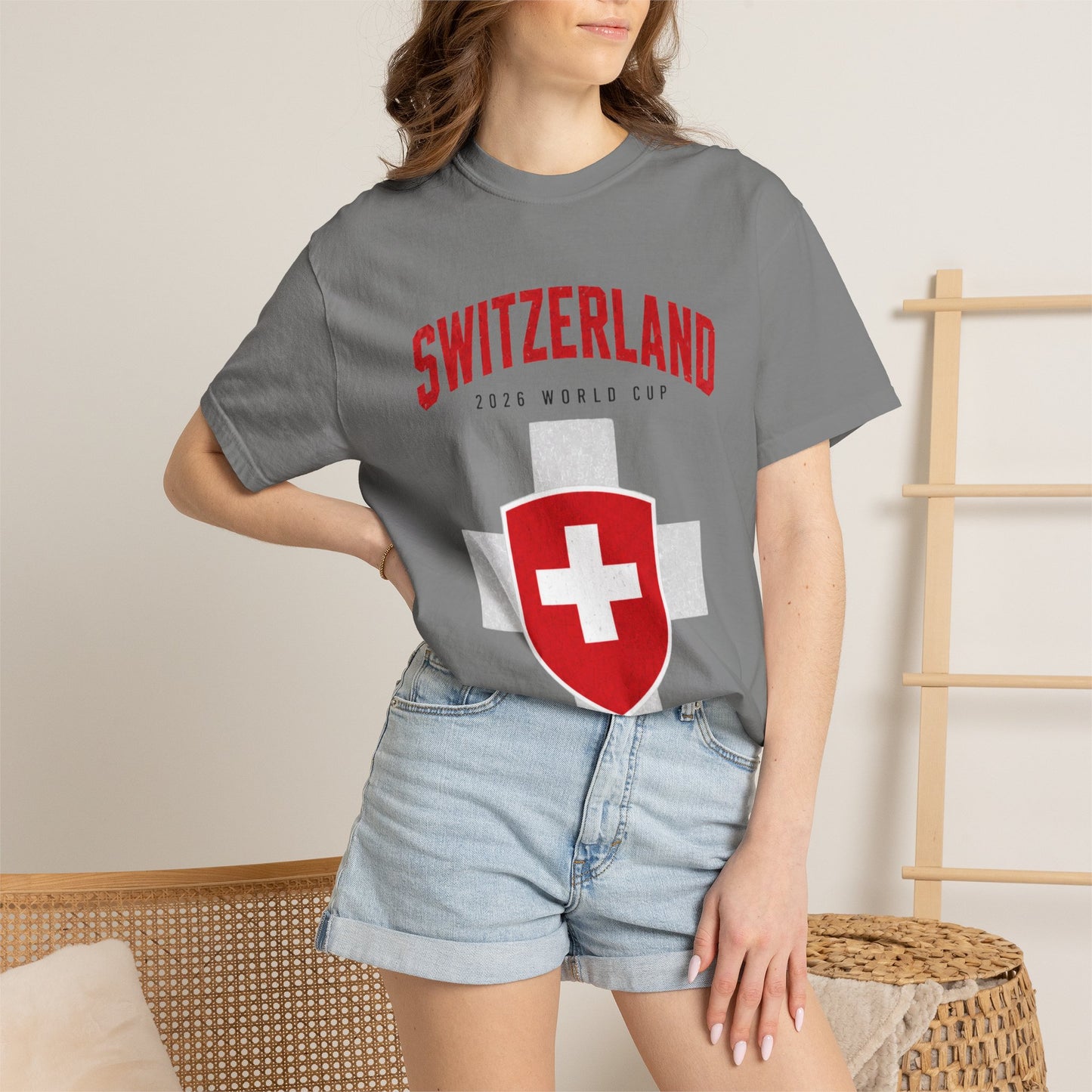 SWITZERLAND Unisex Garment-Dyed T-shirt