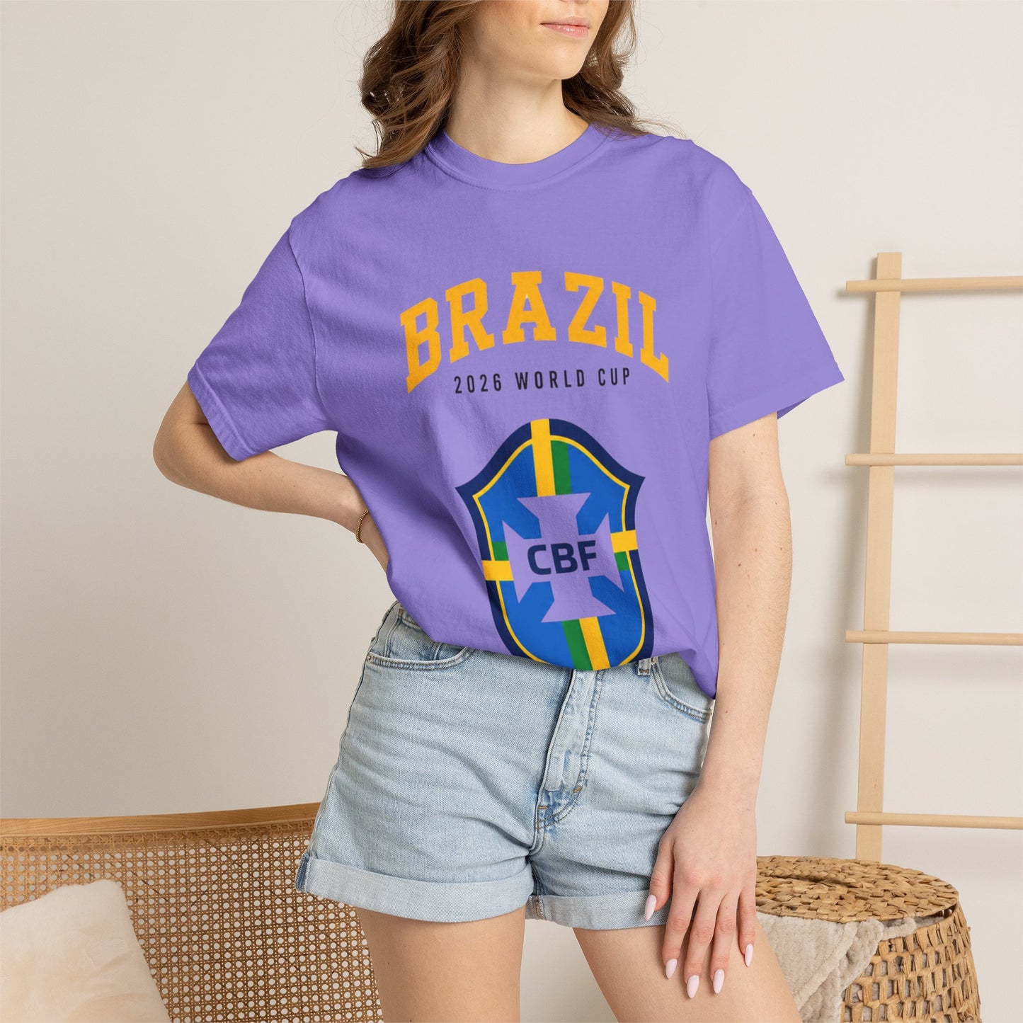 BRAZIL Unisex Garment-Dyed T-shirt