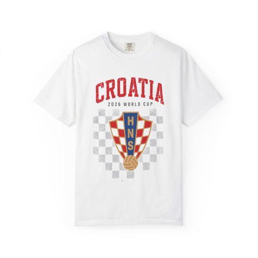 CROATIA Unisex Garment-Dyed T-shirt